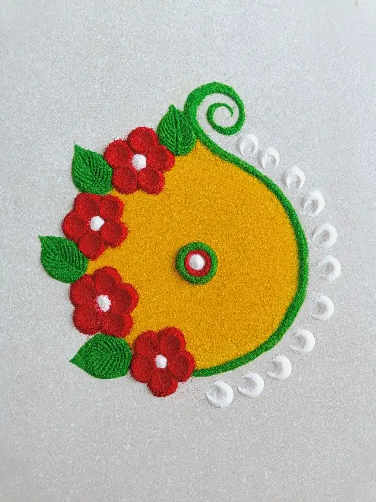 new rangoli design new rangoli design